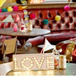 Letrero Love Con Luz