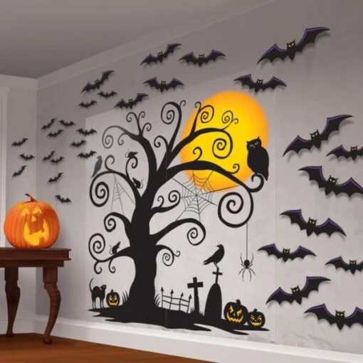 Set Decorados Pared Árbol Siniestro (32)