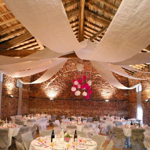 Decoración Tela Blanca (12m)