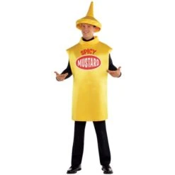 Disfraz Bote De Mostaza (Talla 46-48) -fiestafacil Ventas 0015285 disfraz bote de mostaza talla 46 48