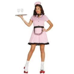 Disfraz Camarera Años 50 Roller (Talla 42-44)