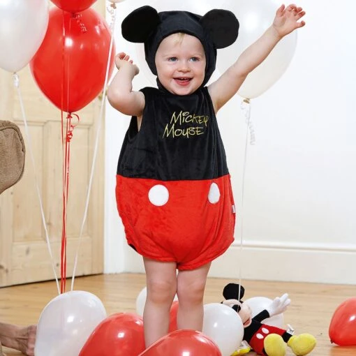 Disfraz Bebé Mickey Mouse Lujo (12-18 Meses)