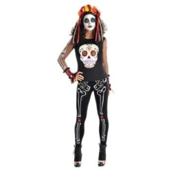 Camiseta Día De Los Muertos (Talla 40-42)
