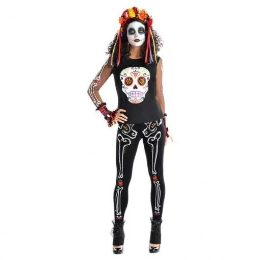 Camiseta Día De Los Muertos (Talla 40-42)
