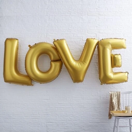 Globos Love Dorados Gigantes (4)