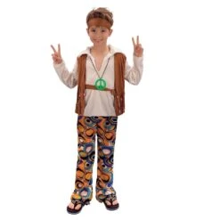 Disfraz Hippie Niño (Talla L)