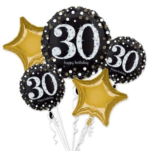 Bouquet Globos 30 Años Elegantes (5)