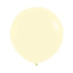 Globos Amarillo Pastel 60cm Sempertex R24-620 (10)