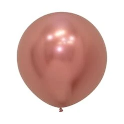 Globos Réflex Rosa Dorado 60cm Sempertex R24-968 (10)