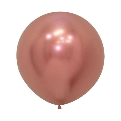 Globos Réflex Rosa Dorado 60cm Sempertex R24-968 (10)