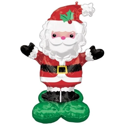 Globo Papá Noel Con Base Sin Helio (114cm)
