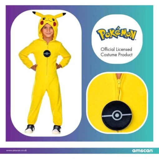 Disfraz De Pokémon Pikachu (8-10 Años)