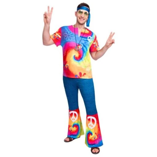 Disfraz Hippie Espíritu Libre Años 60 (Talla M)