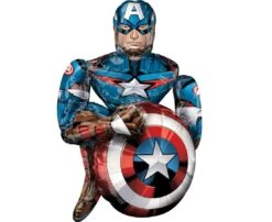 Globo De Los Vengadores Capitán América (99cm) -fiestafacil Ventas 0044137 globo de los vengadores capitan america 99cm