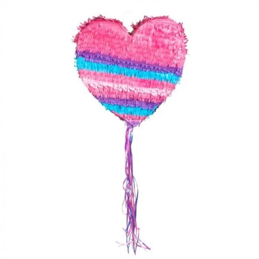 Piñata Corazón Rosa 3D (37cm)