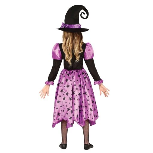 Disfraz Bruja Púrpura Infantil (7-9 Años)