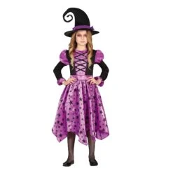 Disfraz Bruja Púrpura Infantil (5-6 Años)