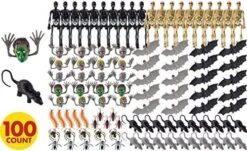 Bichos De Plástico Para Halloween (100) -fiestafacil Ventas 0046543 bichos de plastico para halloween 100