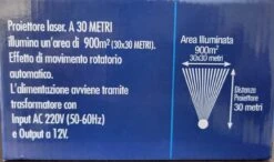 Proyector Láser Exterior Alcance 30m (900m²) -fiestafacil Ventas 0048249 proyector laser exterior alcance 30m 900m