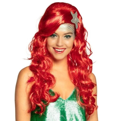 Peluca Sirenita Roja