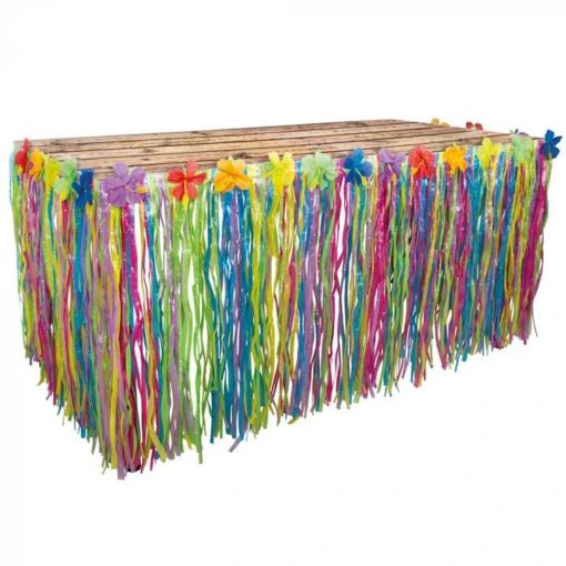 Falda De Mesa Hawaiana Tropical (3m)