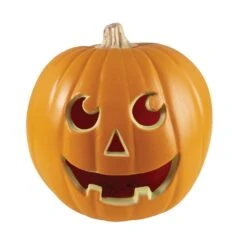 Calabaza Pumpkin Halloween Con Luz Multicolor (23cm)