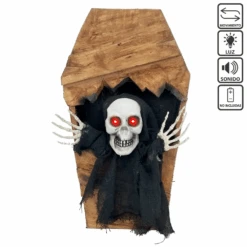 Decorado Ataúd Esqueleto Halloween